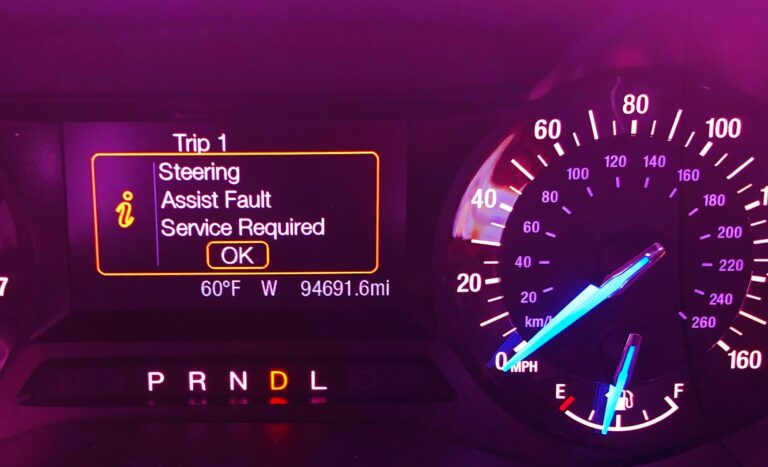 Steering Assist Fault Service Required: Causes and Fixes